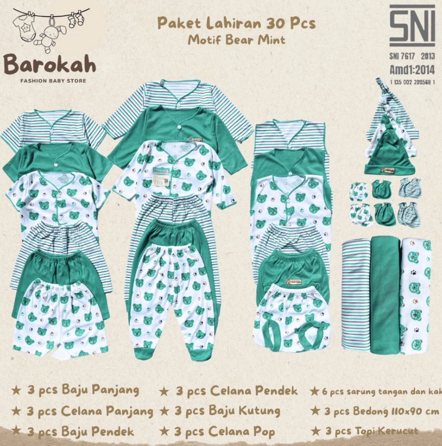 1. Baju Bayi SNI (Libby / Velvet Junior)