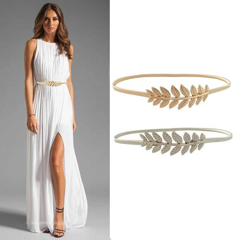 6. Gold Silver Leaf Belt