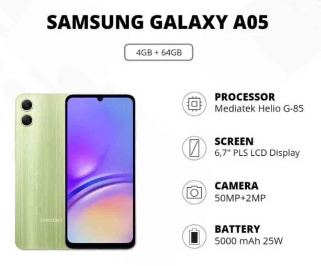 8. Samsung Galaxy A05 (Pilihan Aman & Awet)