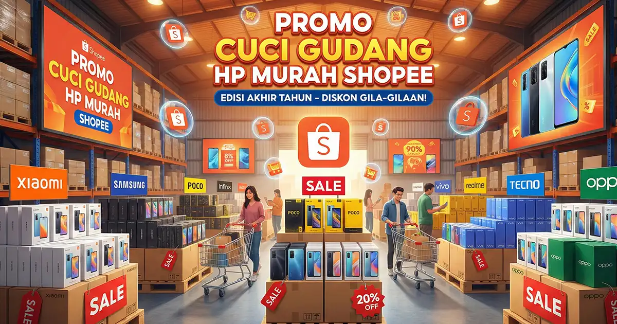 10 Handphone Murah Promo Cuci Gudang di Shopee 2025
