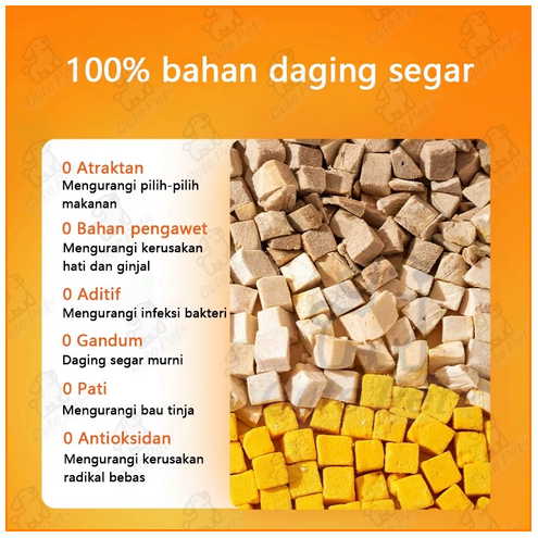 Review Jujur 500g Freeze Dried Kuning Telur Hati Ayam 3