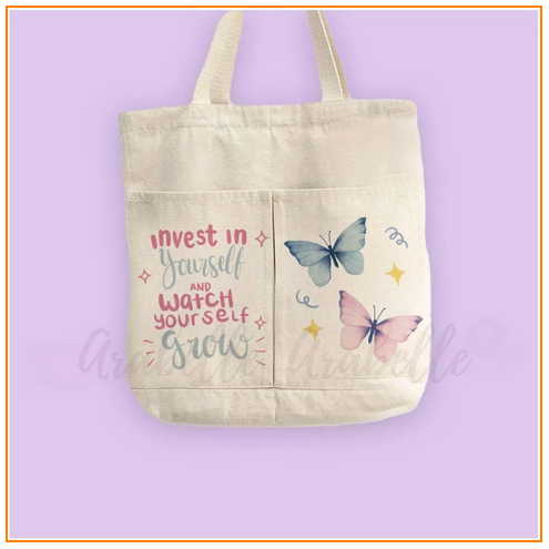3. Totebag Kanvas Estetik