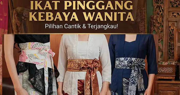 10 Ikat Pinggang Wanita untuk Kebaya Murah di Shopee 2026