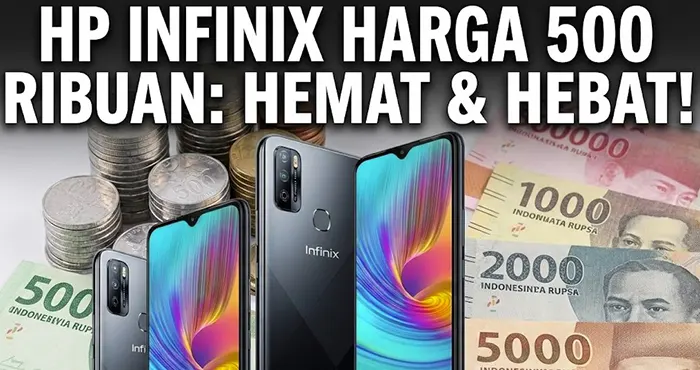 10 HP Infinix Harga 500 Ribuan Terbaik di Shopee 2026