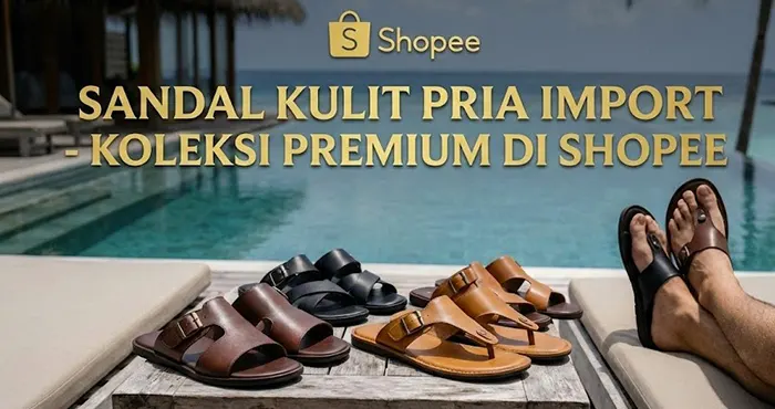 Rekomendasi Sandal Kulit Pria Import di Shopee Terlaris 10 Sandal Kulit Pria Import di Shopee Terlaris 2026