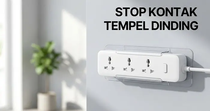 Stop Kontak Tempel Dinding Terbaik Rapi Tanpa Paku Bor 5 Stop Kontak Tempel Dinding Terbaik 2026: Rapi Tanpa Paku & Bor!