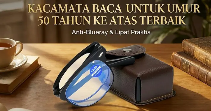 5 Kacamata Baca untuk Umur 50 Tahun ke Atas Terbaik 2026