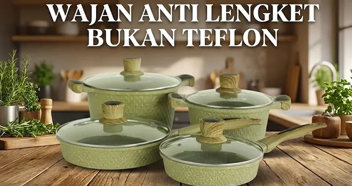 7 Rekomendasi Wajan Anti Lengket Bukan Teflon Terbaik 2026